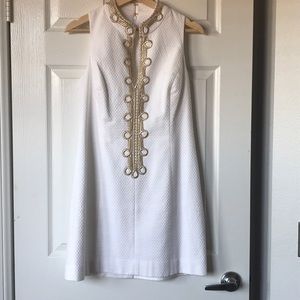 Lilly Pulitzer shift dress, white, size 8